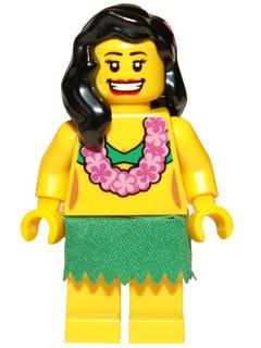 LEGO Minifigure-Hula Dancer-Collectible Minifigures / Series 3-COL03-14-Creative Brick Builders